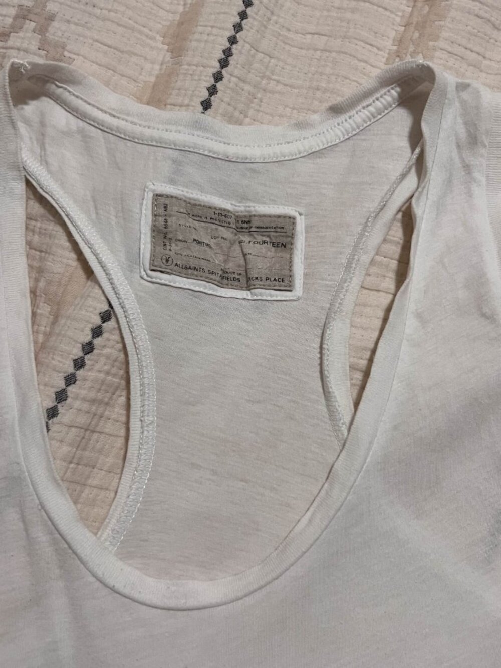 All Saints Rare Vintage Twins Tank UK 14 - Picture 5 of 8